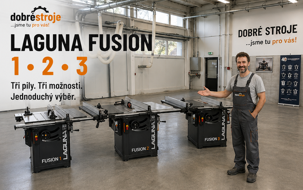 LAGUNA Fusion 1, Fusion 2 a Fusion 3 v showroomu Dobré Stroje