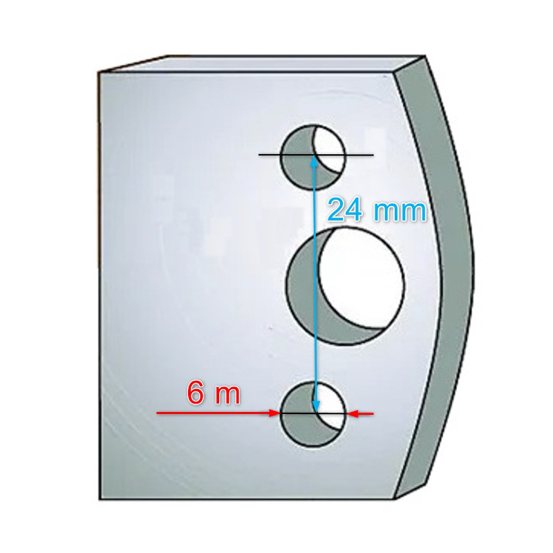 Omezovače 40x4 mm, profil 043 (pár)