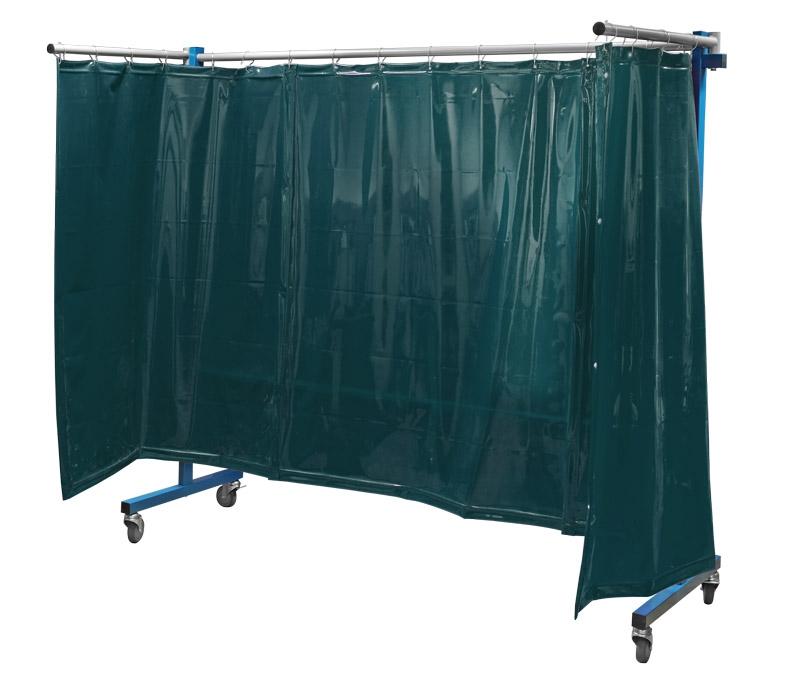 OCHRANNÁ ZÁSTĚNA TRANSFLEX SCHWEISSKRAFT , TMAVĚ ZELENÁ 3700 x 1950 MM