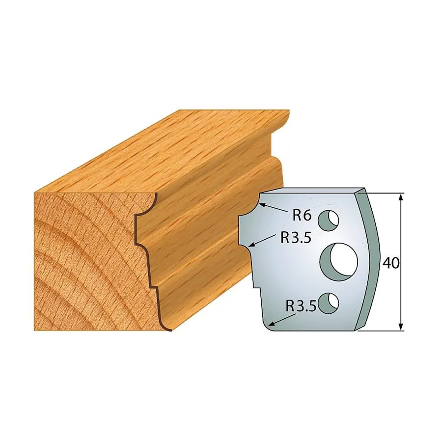 Profilové nože 40x4 mm, profil 039 (pár)