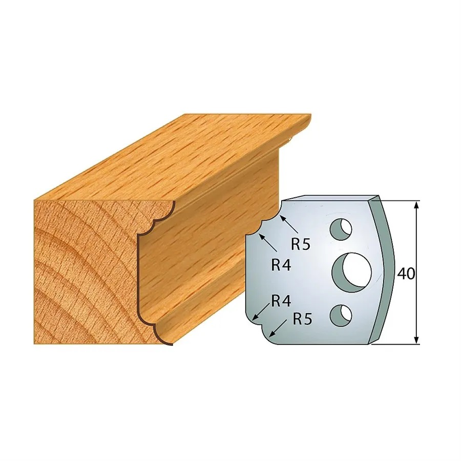 Profilové nože 40x4 mm, profil 042 (pár)