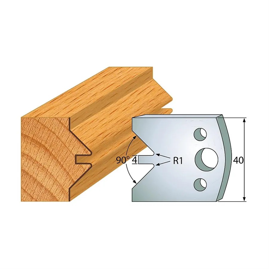 Profilové nože 40x4 mm, profil 071 (pár)