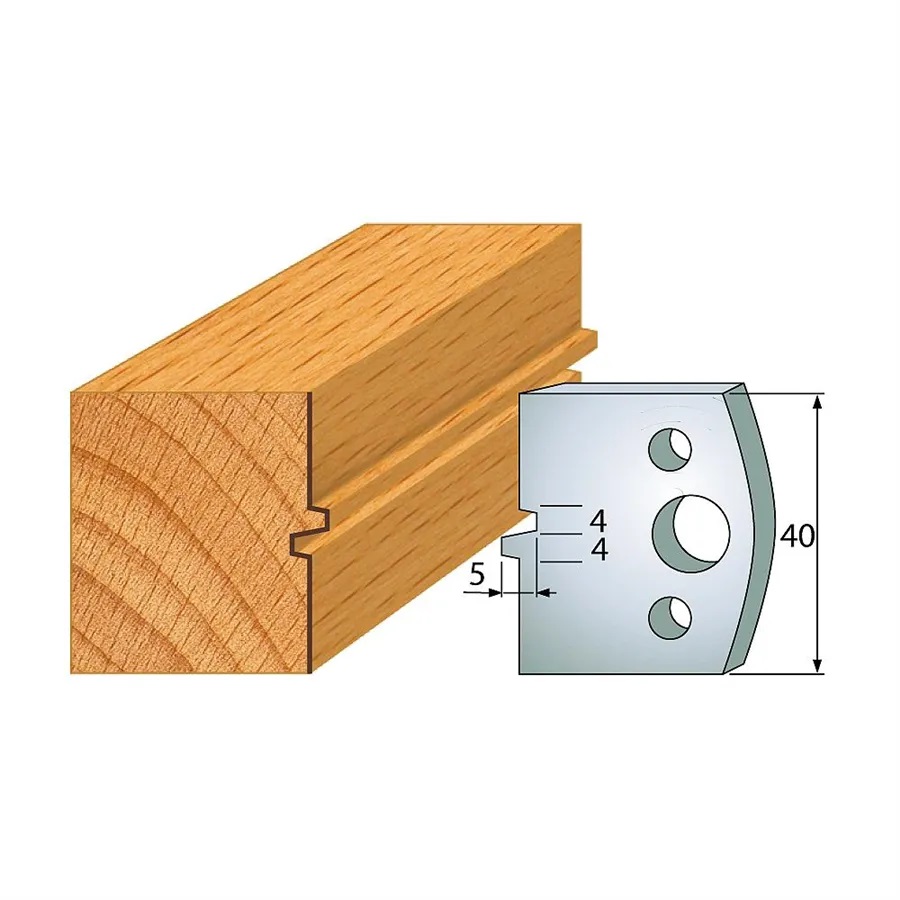 Profilové nože 40x4 mm, profil 074 (pár)