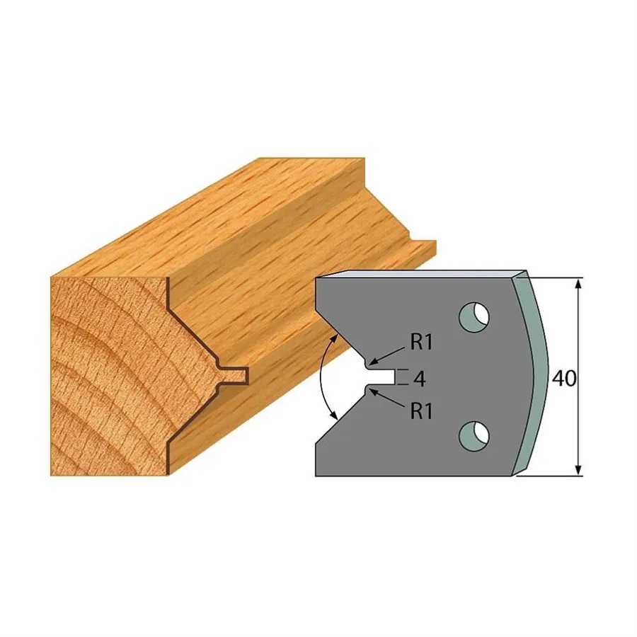 Omezovače 40x4 mm, profil 072 (pár)