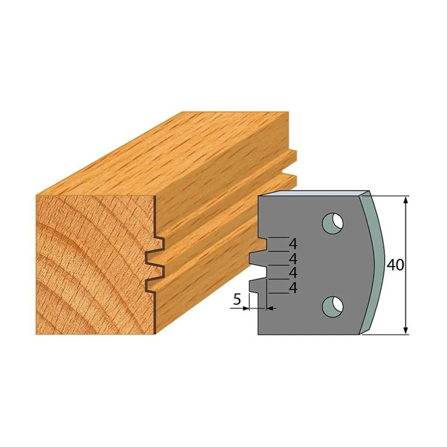 Omezovače 40x4 mm, profil 075 (pár)