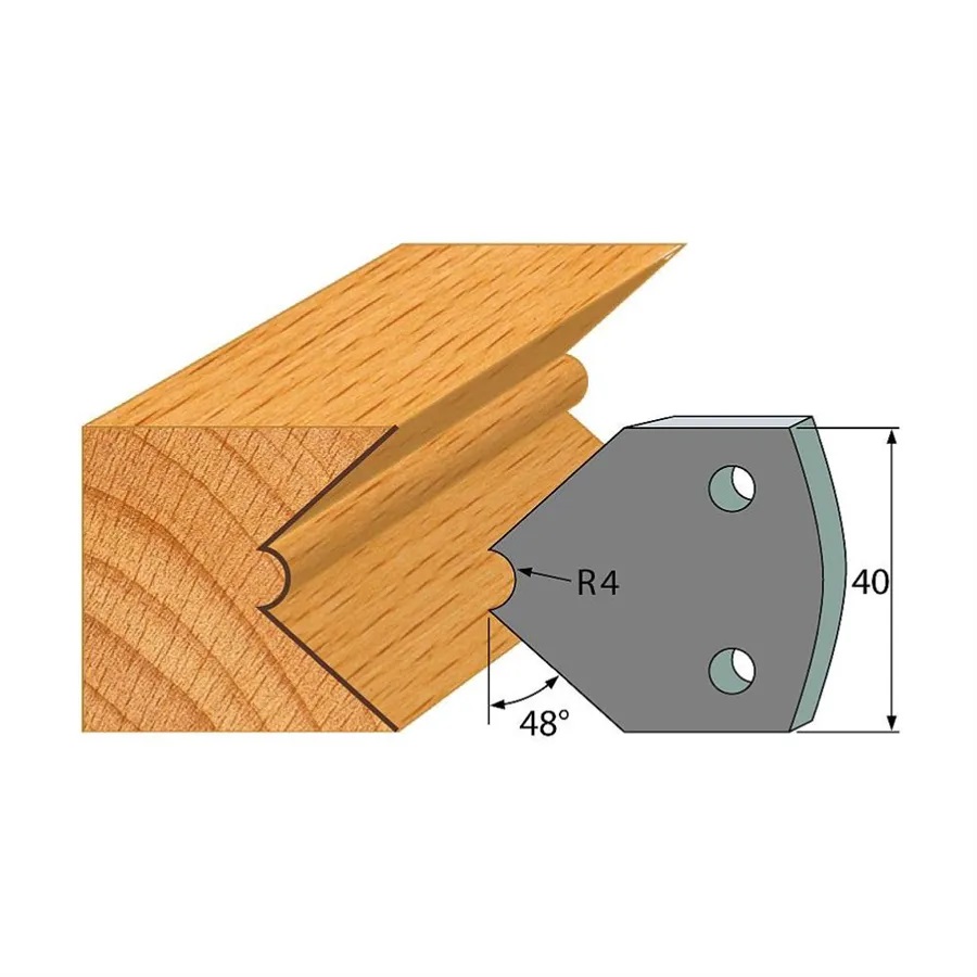 Omezovače 40x4 mm, profil 080 (pár)