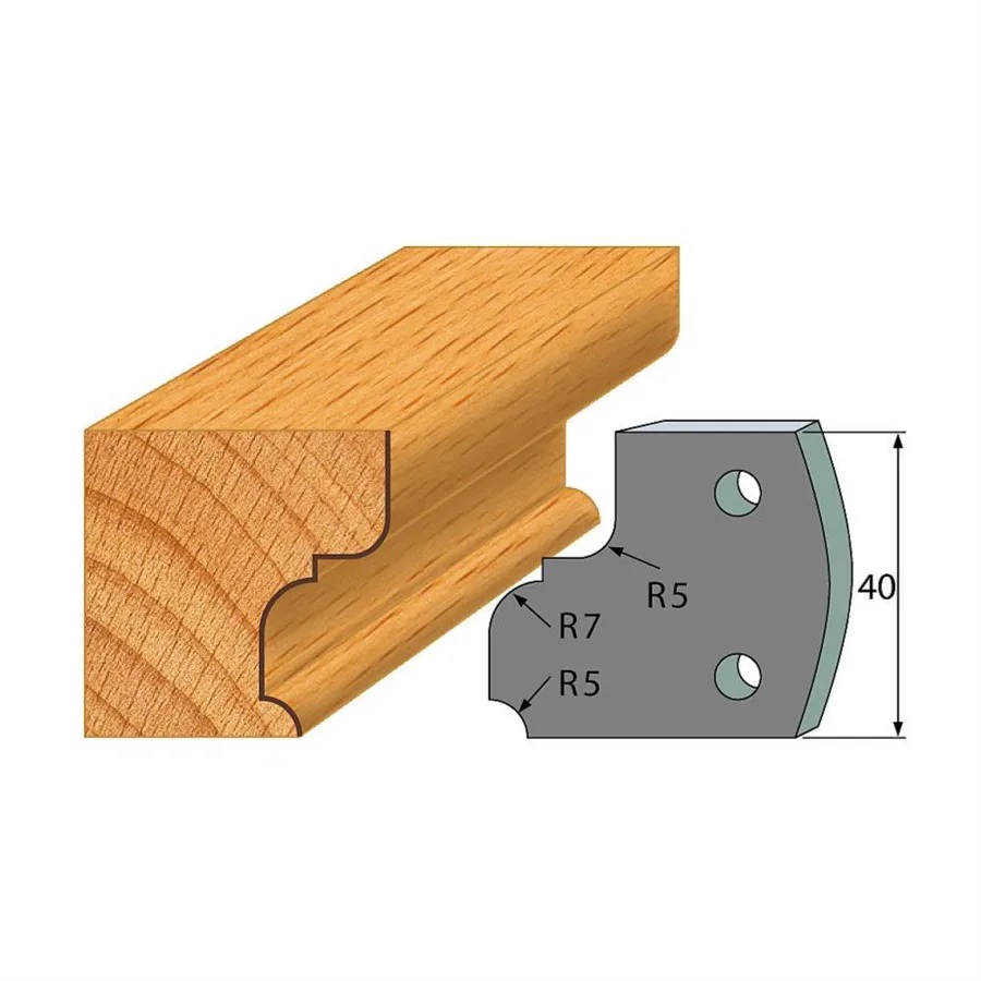 Omezovače 40x4 mm, profil 082 (pár)