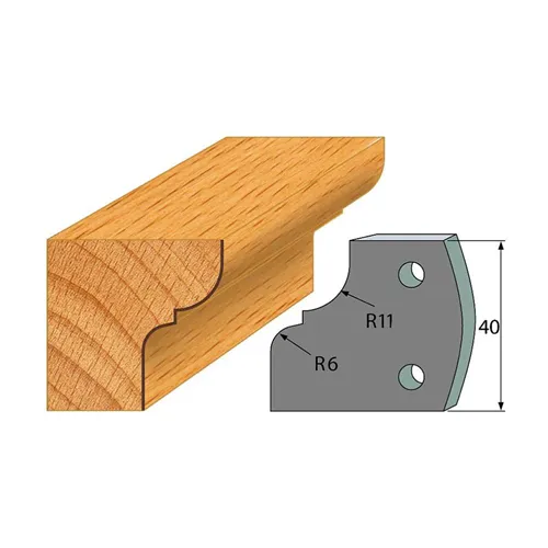 Omezovače 40x4 mm, profil 112 (pár)