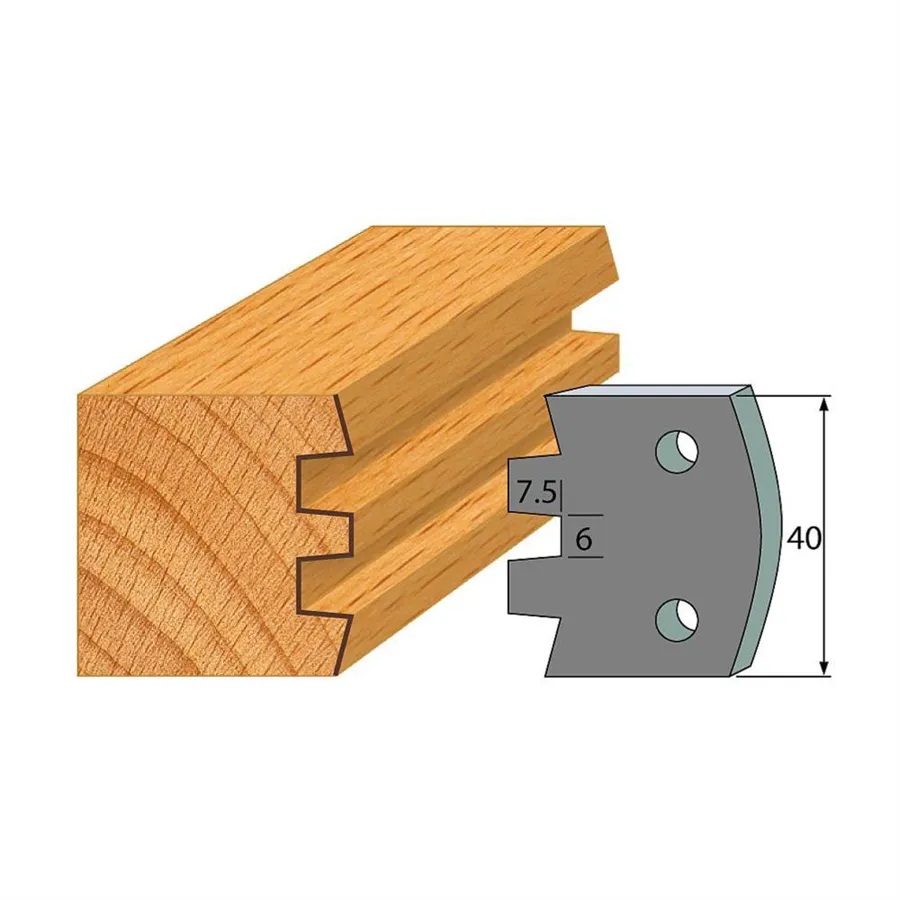 Omezovače 40x4 mm, profil 114 (pár)