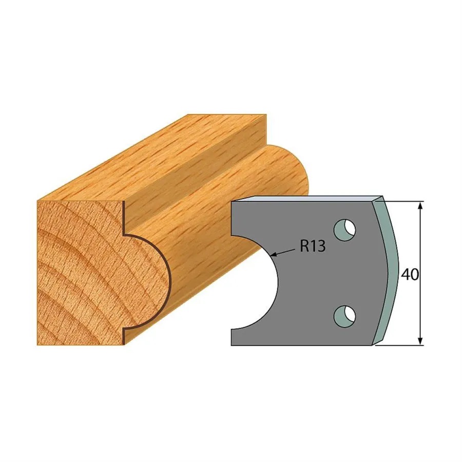 Omezovače 40x4 mm, profil 119 (pár)