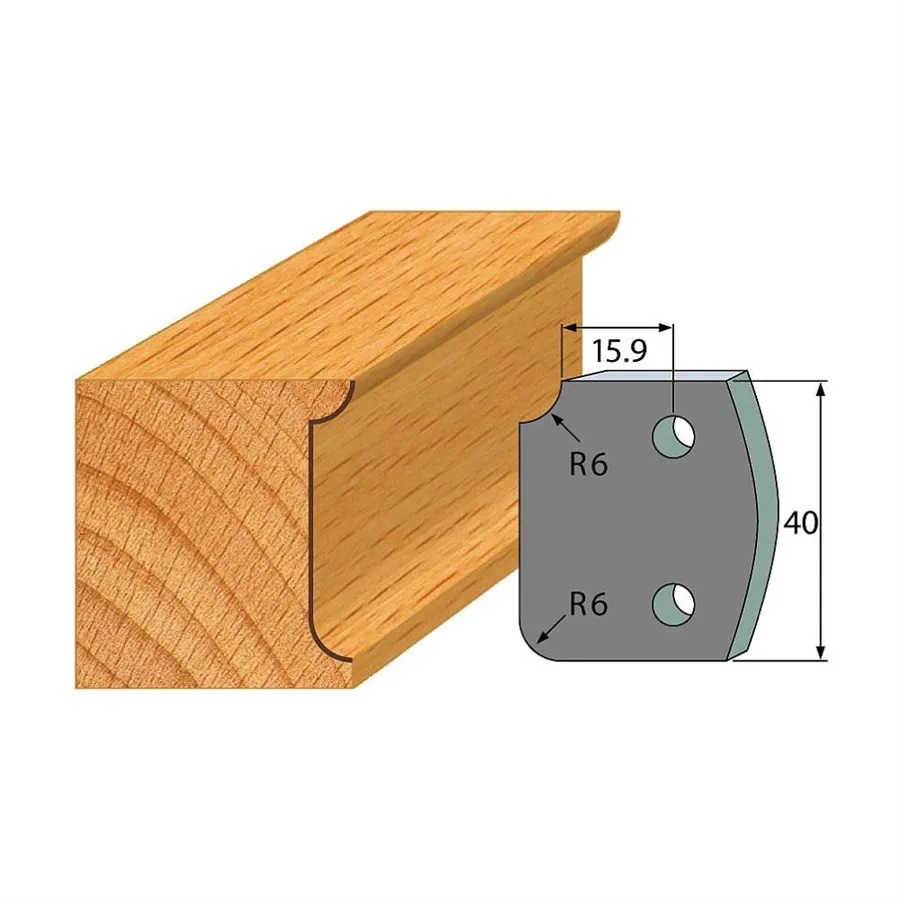 Omezovače 40x4 mm, profil 173 (pár)