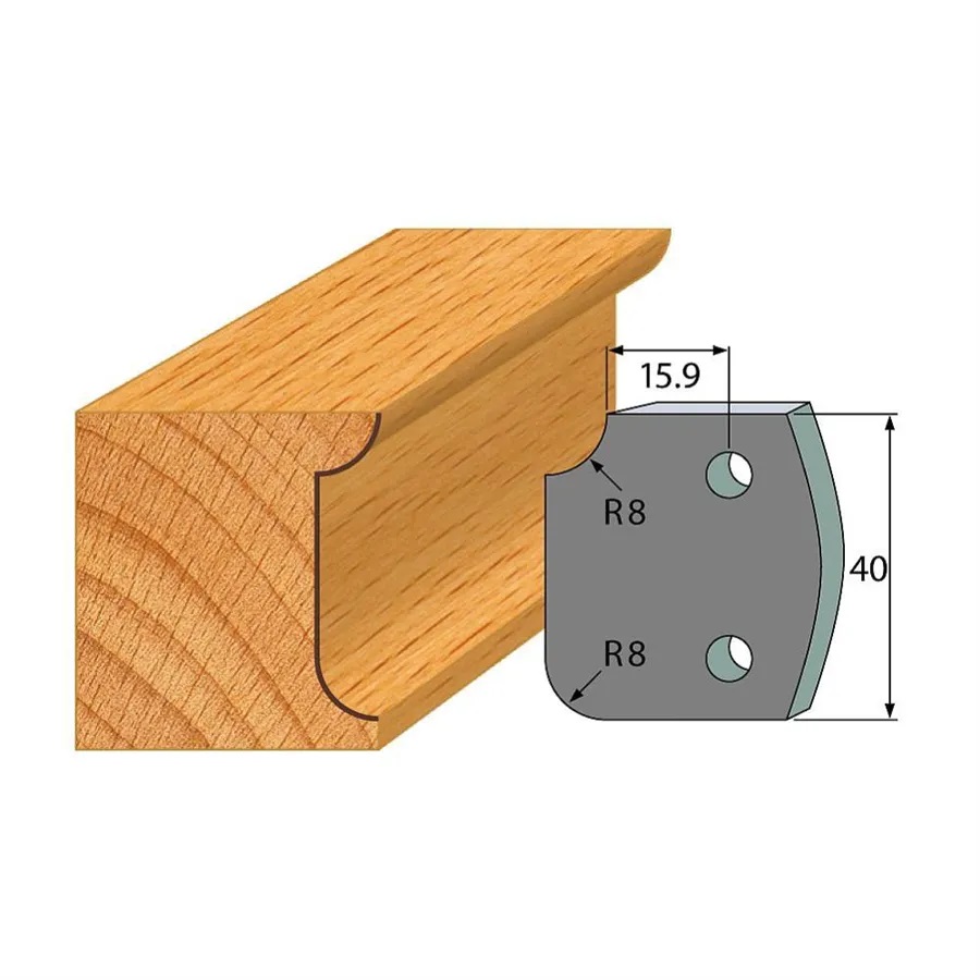 Omezovače 40x4 mm, profil 174 (pár)