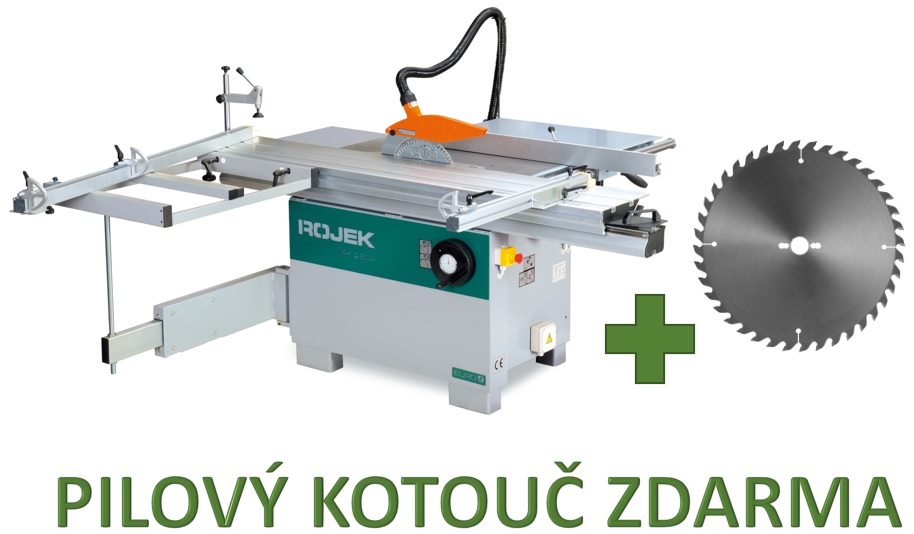 ROJEK PK250A 2,2M STŮL + PODPĚRNÝ RÁM EURO9 FORMÁTOVACÍ PILA