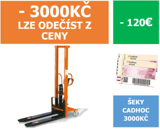 UNICRAFT GHHW1000 RUČNÍ VYSOKOZDVIŽNÝ VOZÍK