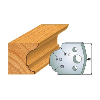 Profilové nože 40x4 mm, profil 061 (pár)