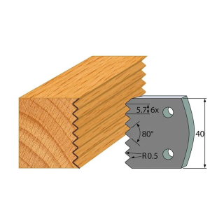 Omezovače 40x4 mm, profil 077 (pár)