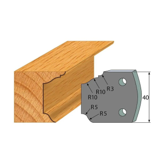 Omezovače 40x4 mm, profil 079 (pár)