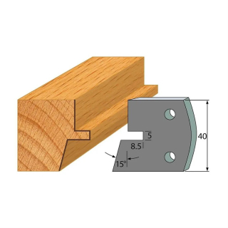 Omezovače 40x4 mm, profil 085 (pár)