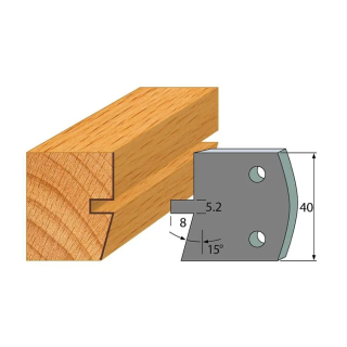 Omezovače 40x4 mm, profil 086 (pár)