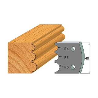 Omezovače 40x4 mm, profil 090 (pár)