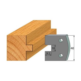 Omezovače 40x4 mm, profil 092 (pár)