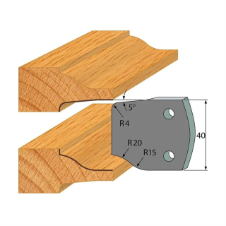 Omezovače 40x4 mm, profil 100 (pár)