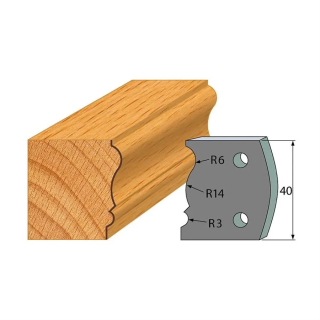 Omezovače 40x4 mm, profil 106 (pár)