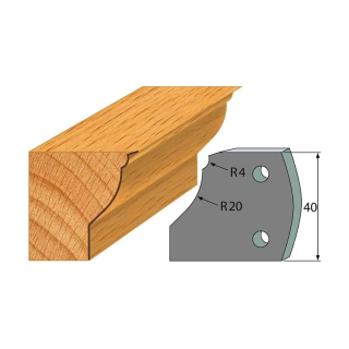 Omezovače 40x4 mm, profil 109 (pár)