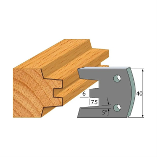 Omezovače 40x4 mm, profil 113 (pár)