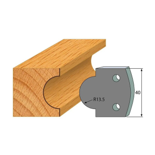 Omezovače 40x4 mm, profil 118 (pár)