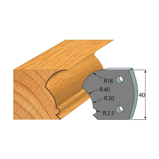 Omezovače 40x4 mm, profil 123 (pár)