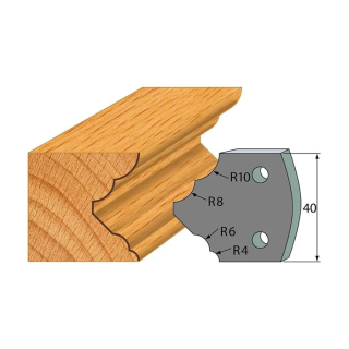 Omezovače 40x4 mm, profil 125 (pár)