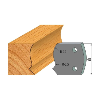 Omezovače 40x4 mm, profil 128 (pár)