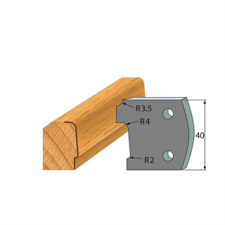 Omezovače 40x4 mm, profil 130 (pár)