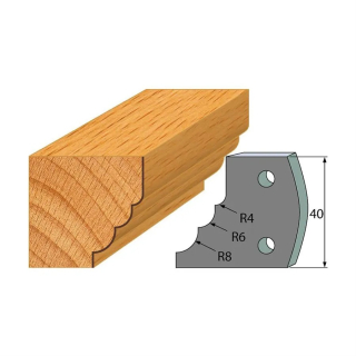 Omezovače 40x4 mm, profil 132 (pár)