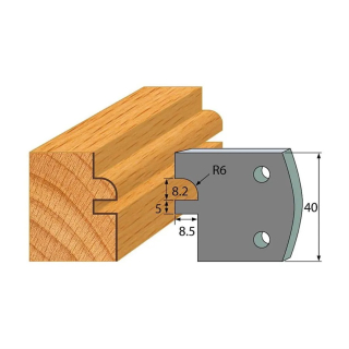 Omezovače 40x4 mm, profil 134 (pár)