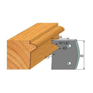 Omezovače 40x4 mm, profil 135 (pár)