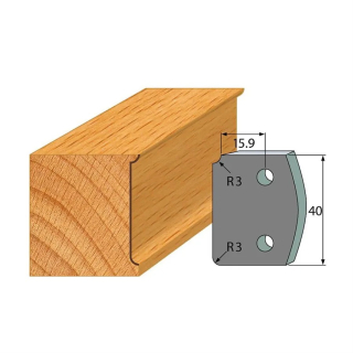 Omezovače 40x4 mm, profil 170 (pár)