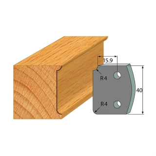 Omezovače 40x4 mm, profil 171 (pár)